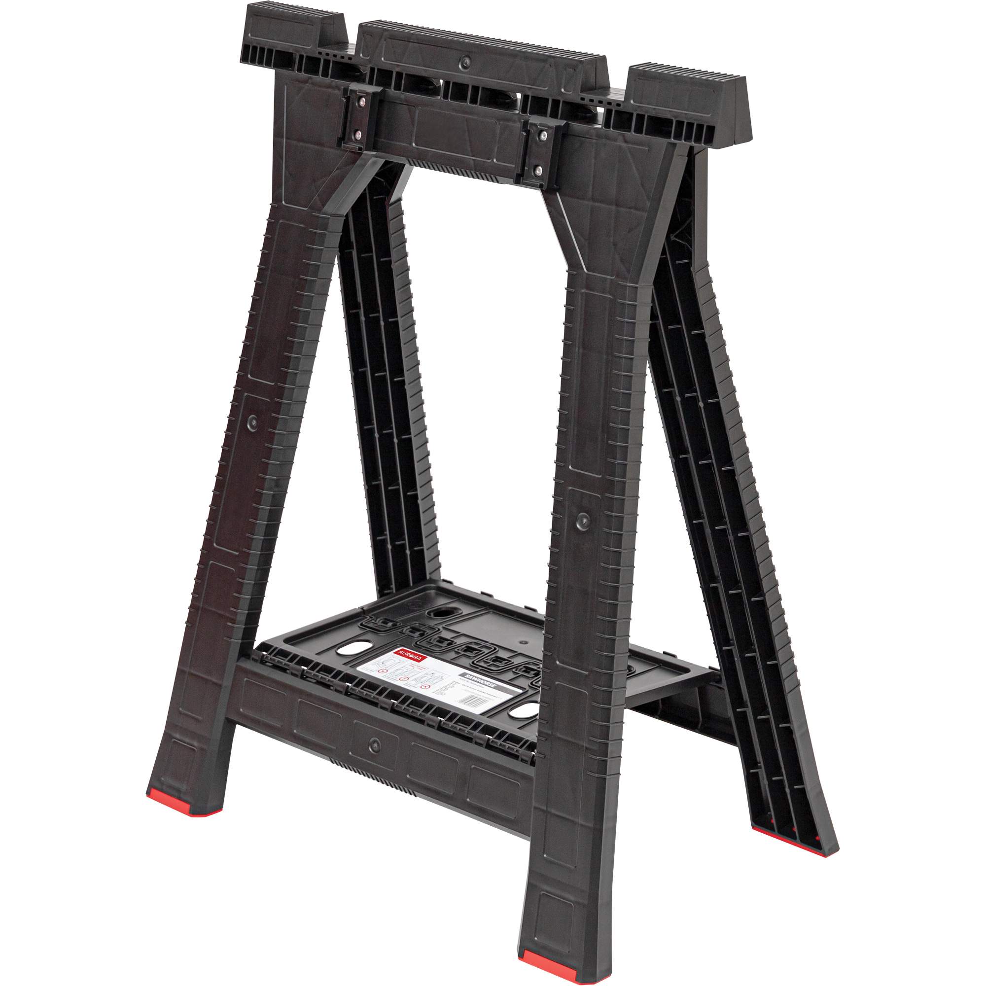 Arx™ Chevalet de Sciage Pliable et Portable avec Étagère à Outils