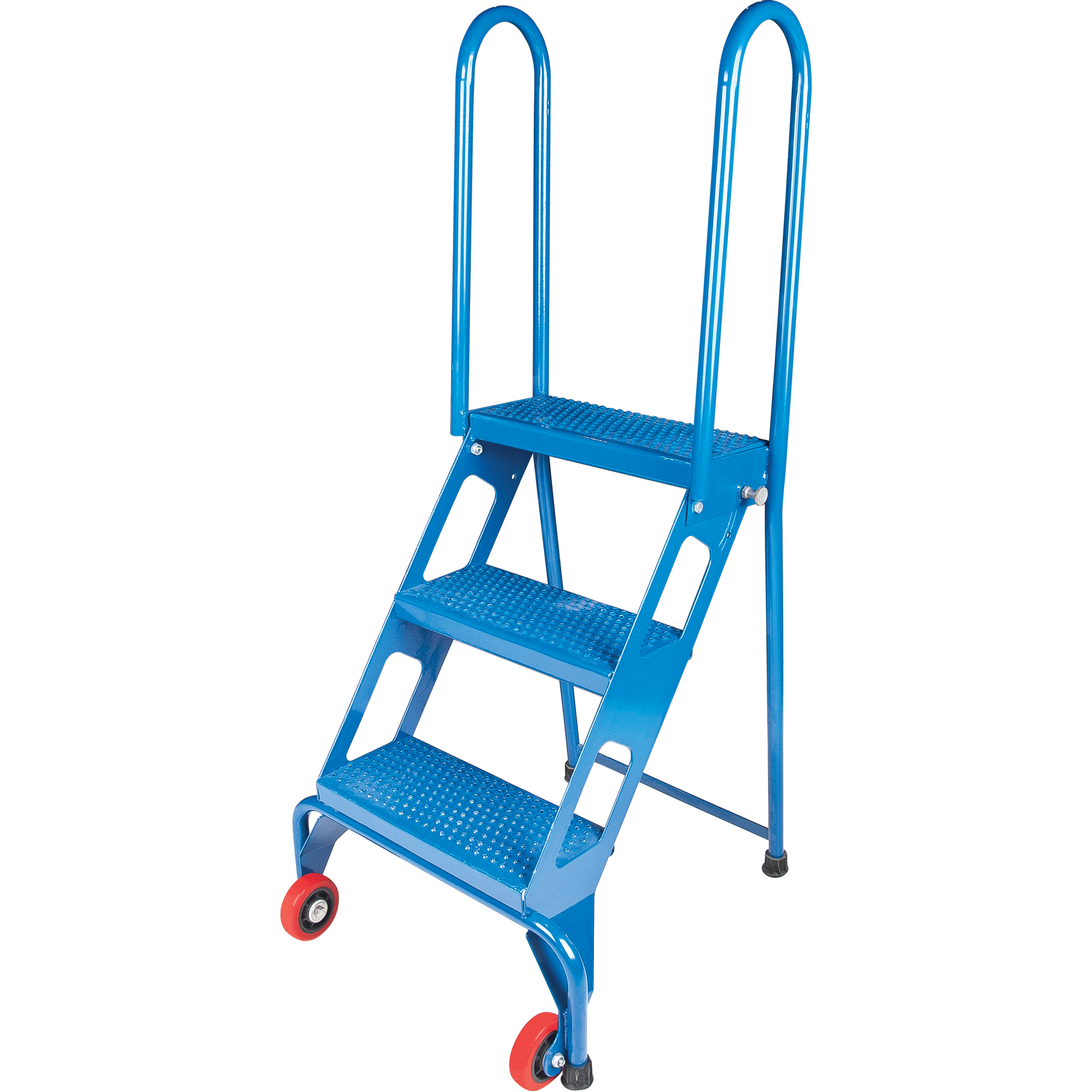 3-Step Portable Folding Ladder, Perforated, 30" High